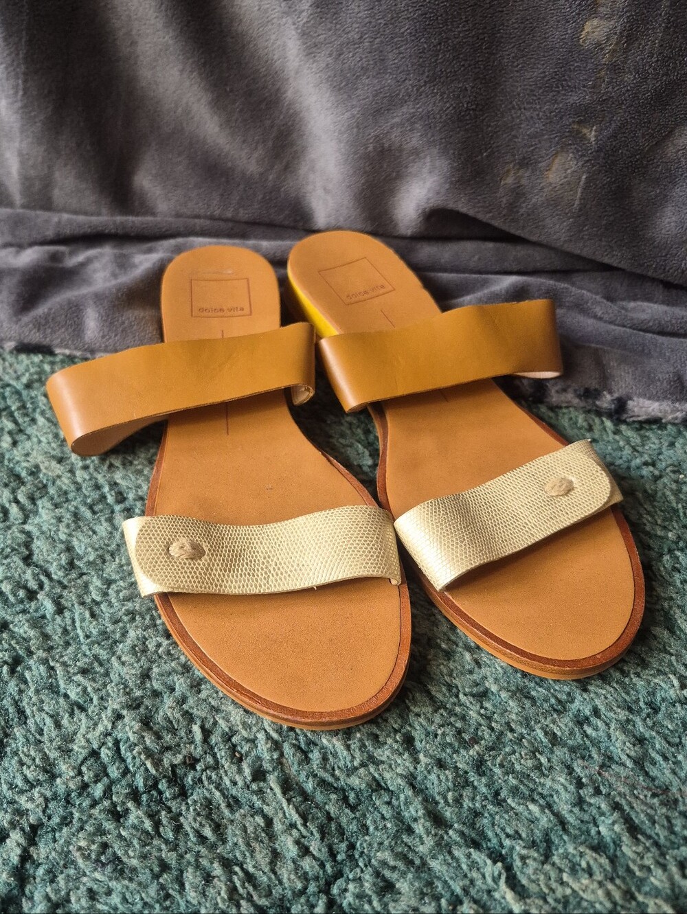 Dolce Vita Brown Tan Sandals 8.5 - Picture 4 of 12